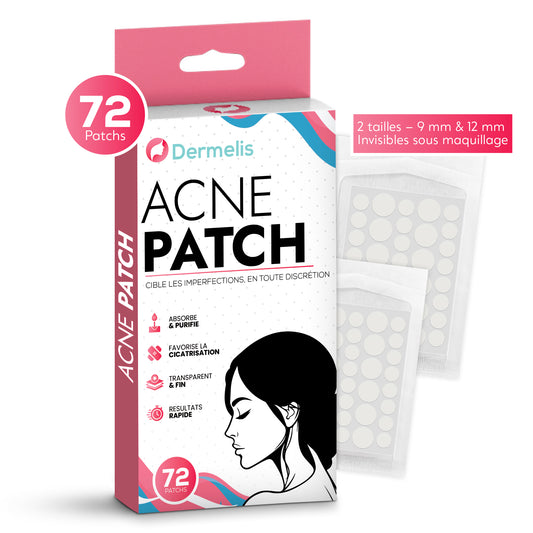 Patchs Anti-Boutons Dermelis – Lot de 72 Hydrocolloïde Ultra-Fin